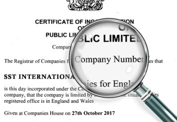 Company Registration Number en el Reino Unido